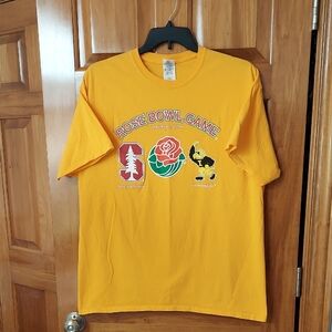Iowa Hawkeyes Rose Bowl Game 2016 Yellow Gold T-Shirt, Men's Size XL, Like New